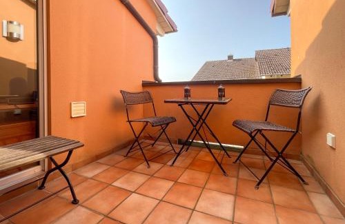 Schriesheim Apartment | Rooftop 85qm - Burgblick - nahe Heidelberg - Loggia - Büro - Klima