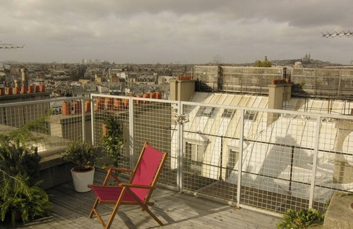 Enfants-Rouges Apartment | Rooftop Apt Terrace Trendy Haut Marais district central Paris 3 rd