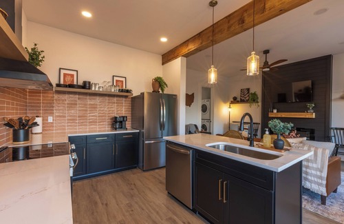 New Plymouth House | Rooftop deck with AMAZING Views, Fire table, Bar, Hot tub and Pet Friendly!
