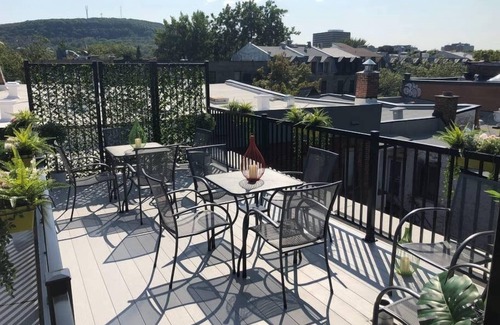 Plateau Mont Royal Apartment | ROOFTOP TERRACE - Mount Royal views- 4 bedrooms + 4 full bathrooms - Fast WiFi
