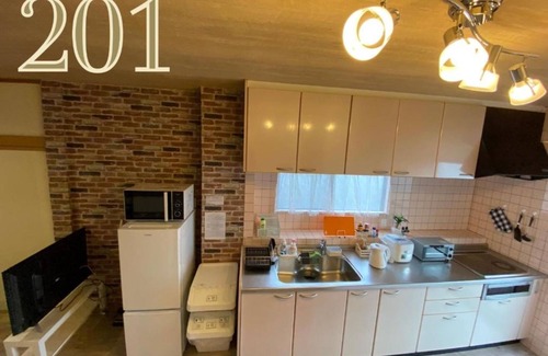 Minato Apartment | Room 201 with balcony 1 floor bath toilet 2 w - 201/Osaka Ōsaka