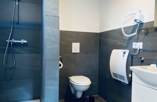 Schmieheim Apartment | Room 5 with shower and shared kitchen