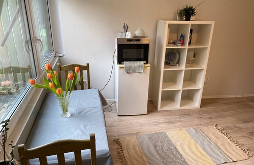 Friedrichsdorf Apartment | Room 'Green Wonder' with Shared Terrace, Private Garden and Wi-Fi