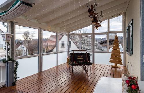 Ebenweiler Apartment | Room 'Zimmer 4' with Shared Terrace, Shared Garden and Wi-Fi