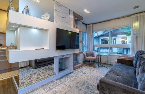 Gramado City Centre Apartment | Rosa Edifício Villa Rossa