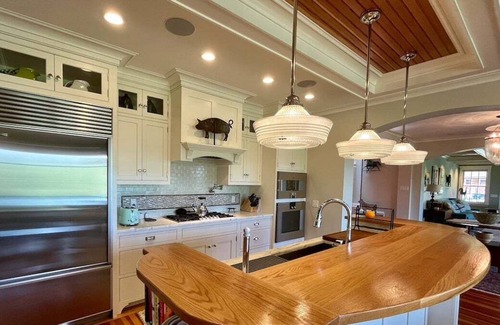 Great Barrington House | Rosecliff: Ultra-Lux Pool, Big Views, Green River, Sleeps 15