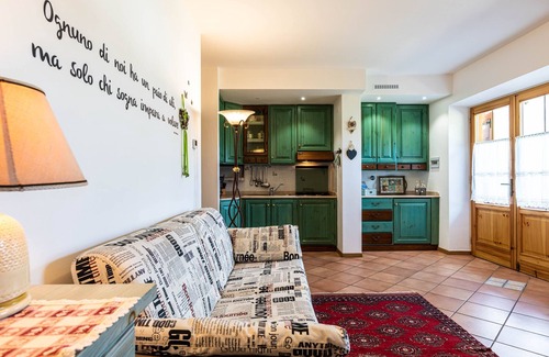Andalo Apartment | Rossana at Maso Clamer, garden and Dolomites view with pets allowed