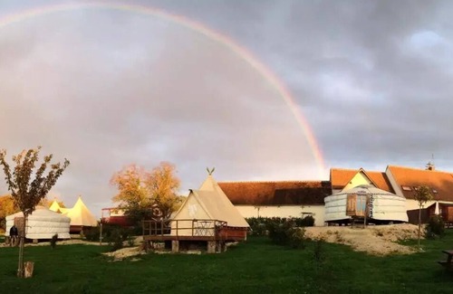 Chisseaux Cabin | Roulotte (16 m2 - 2 Erwachsene + 2 Kinder - 12 Jahre alt) 4 Personen