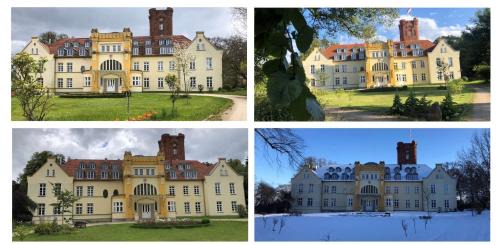 Lelkendorf Apartment | Ruhig & Idyllisch - Schloss Lelkendorf - Maisonette-Apartment Ulrichshusen mit Dachterrrasse, Mecklenburger Seenplatte mit Dachterrasse, Nähe Ostsee