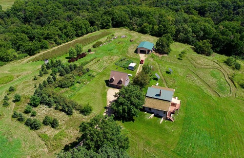 Blanchardville Cottage | Rural Driftless Region Stay with Pastoral View