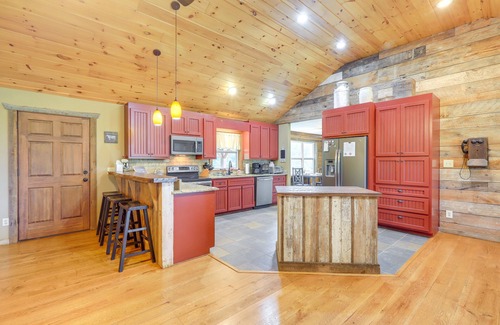 The Rock House | Rural Georgia Farmhouse Getaway w/Porches, Views
