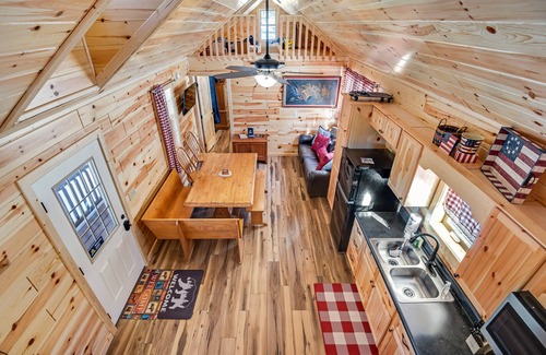 Florissant Cabin | Rural Wood Cabin Surrounded by Trees with WiFi, W/D, & Gorgeous Deck