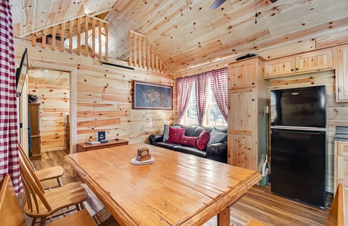 Florissant Cabin | Rural Wood Cabin Surrounded by Trees with WiFi, W/D, & Gorgeous Deck