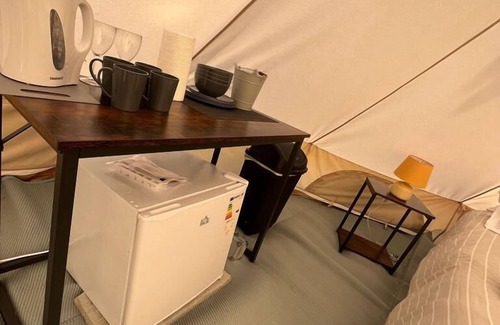 Dwyran RV Rental | Rustic 6m Bell Tent: Glamping Stay