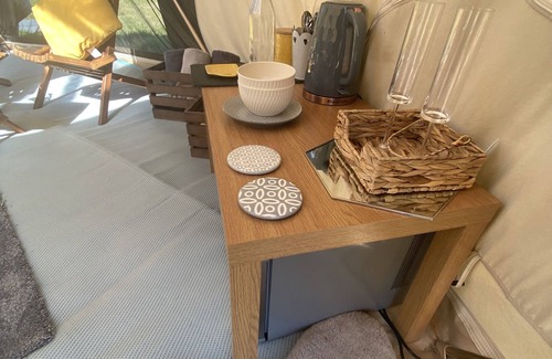 Dwyran RV Rental | Rustic 6m Bell Tent: Glamping Stay