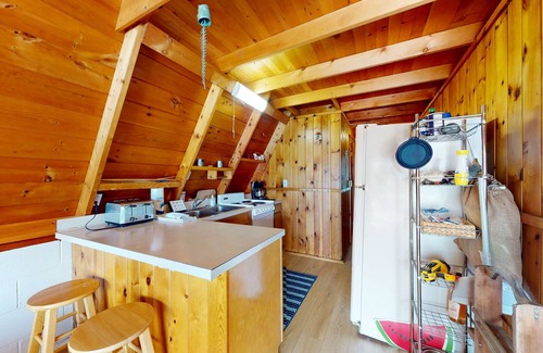 Williamsburg House | Rustic A-Frame Retreat on Grand Traverse Bay w/beach, wifi, fire pit & grill
