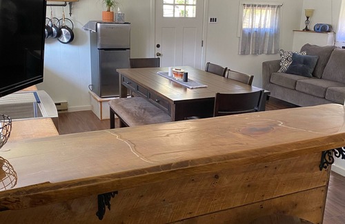 Hillsgrove Cabin | Rustic cabin w hot tub within a new campground! Hiking biking and fishing!