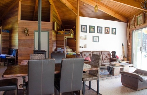 Waioneke Ski Chalet | Rustic charming open plan farm chalet