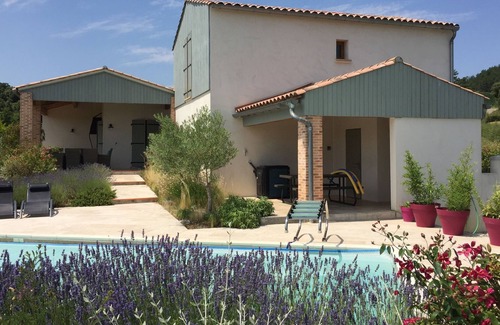 Villelongue-d'Aude House | Rustic-chic house with large private heated pool and lovely views over a village