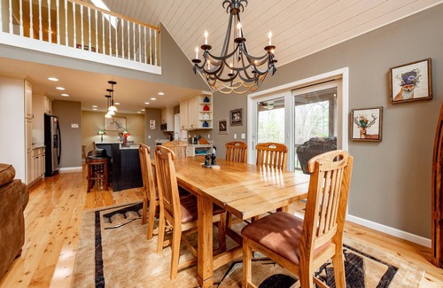 Blakeslee House | Rustic Elegance w/Hot Tub, Game Loft & Fireplace