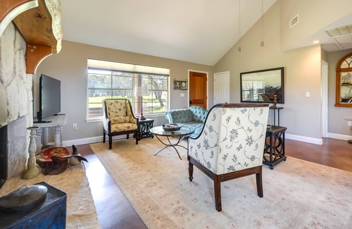Paleface Homesteads Cabin | Rustic-Elegant Cabin: Deck, Near Lake Travis!