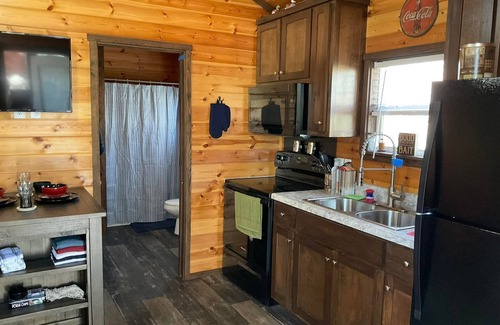 Mount Vernon Cabin | Rustic Fishing Retreat 1 Bed/1 ADA Bath