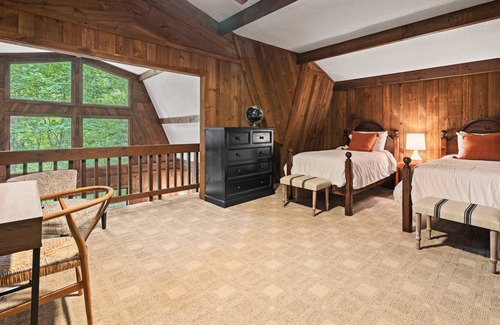 Mars Hill Cabin | Rustic Home w Hot Tub, Pool & Golf