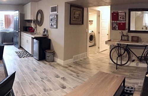 Millville House | Rustic- industrial retreat with HOT TUB near Logan