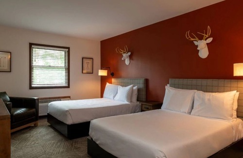 Schroon Lake Hotel | Rustic Lodge Retreat Located at Schroon Lake | Outdoor fire pits & indoor pool