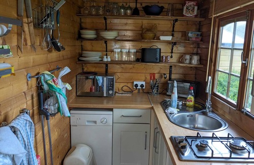 Harmer Hill Cottage | Rustic Log Cabin - Dog Friendly - Sleeps 2 - Views
