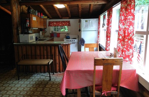 Dennysville Cottage | Rustic log cottage, River-view, Pet-friendly, Downeast Maine