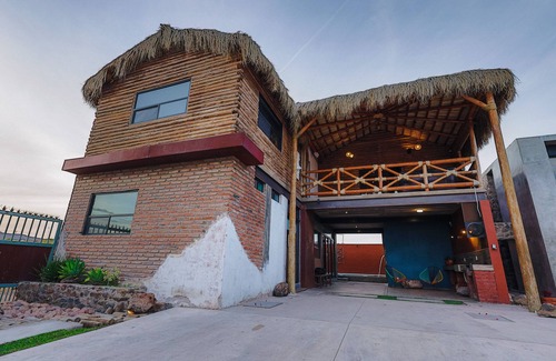 San Carlos House | Rustic/modern house w/cabin pool/barbacue/palapa-very worm and intimate space.