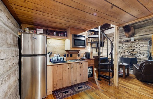 Hendersonville Cabin | Rustic Mountain Cabin with private gas grill and outdoor living space