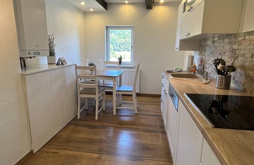 Konigstein an der Elbe Apartment | Sächsische Schweiz Ferienhaus Wohnung 1 mit Elbblick Sauna und Kamin