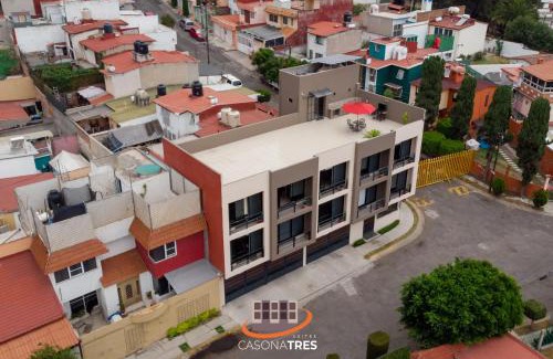 Ciudad Lopez Mateos Apartment | S10 DOBLE CAMA MATRIMONIAL Premium Suite Frente al TEC CEM con Cocineta WiFi Balcón Parking Terraza