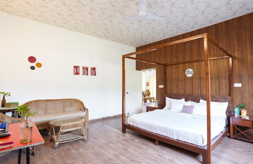 Bullawala Villa | SaffronStays Doon Valley View, Dehradun - with in-house cook, lawn, bonfire and barbeque