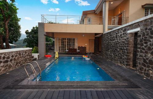 Lonavala Villa | SaffronStays Forest Trails, Pawna - pool villa with forest views