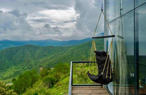 Khatoli Villa | SaffronStays Glasshouse Celeste, Ranikhet - luxurious glass villa with breathtaking views