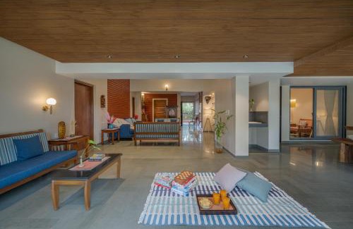 Wai Villa | SaffronStays Red Brick House, Panchgani - rustic villa with huge lawn and terrace