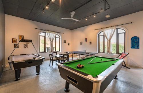 Kadadhe Villa | SaffronStays Zuma Villa, Pawna - luxury villa with a heated pool, sports court and gym