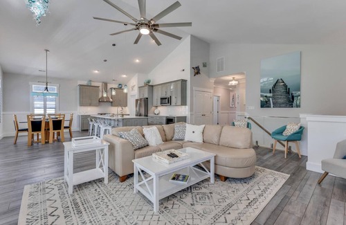 Kure Beach House | Salt Kured Upper - 3 Bedroom Upstairs Suite with access to a Large Backyard with