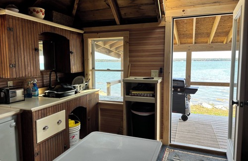 DownEast and Acadia Maine Cabin | Saltwater Serenade Priv SANDY beach with Bayview for Miles