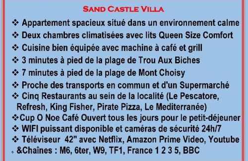 Calebasses Apartment | Sand Castle Villa