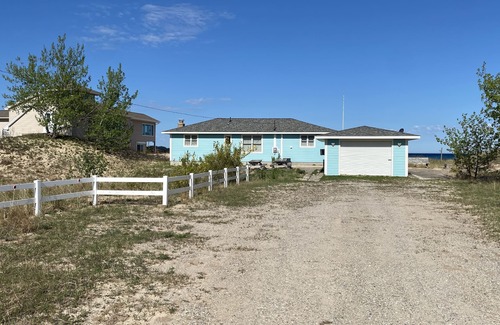 Northport House | SandcastleNorthport Lake Michigan HAS MOVED!nSame Beach bigger house VRBO4684220