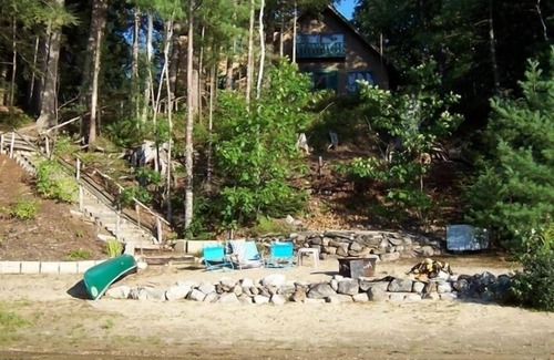 Stoneham Ski Chalet | Sandy Beach, Alpine Chalet on Peaceful, Private Pond