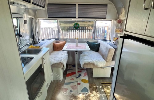 Southside House | Santa Fe Airstream Dream: 2020 19 foot Bambi steps from Meow Wolf