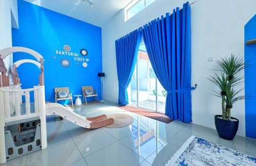 Tasek Gelugor House | Santorini Vibes Penang - Tasek Gelugor