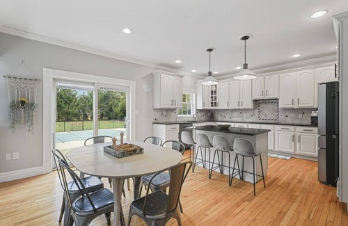 Saratoga Springs House | Saratoga racecourse, Belmont & August rental. Pool and water access. Sleeps 13