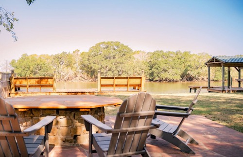 Cedar Lane House | SARGENT, TX Spacious, Creekfront Home, Amazing Outdoor Space & 2 Fishing Piers.