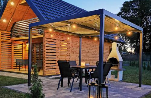 Gorklo House | Sauna balia - Nowa Osada Domki przy plaży - całoroczne domki na Mazurach